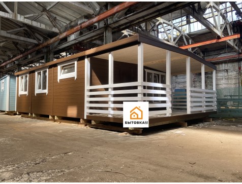 Модульный дом 6х9.2 с верандой